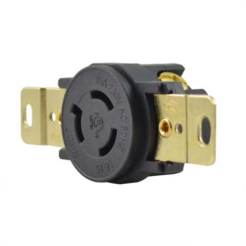 3P 15A 250V, NEMA L6-15R Electrical Wall Receptacle - W03