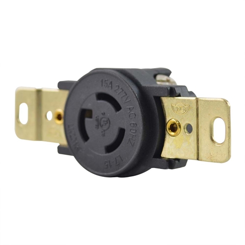 3P 15A 277V, NEMA L7-15R Electrical Wall Receptacle - W03