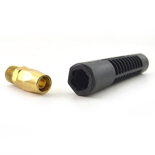 Reusable Strain Relief Replacement Fitting For 1/4-Inch ID Hose, 1/4-Inch MPT Solid Fitting (HB14SW) - W02