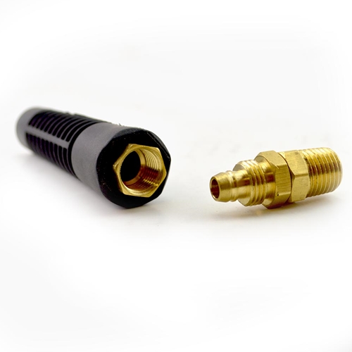 Reusable Strain Relief Replacement Fitting For 1/4-Inch ID Hose, 1/4-Inch MPT Swivel Fitting (HB14SW) - W04