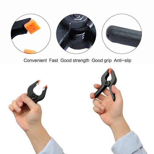 (TMT Only)  1-1/2 Inch Black Spring Clamp Jaw 3/Pack - W02