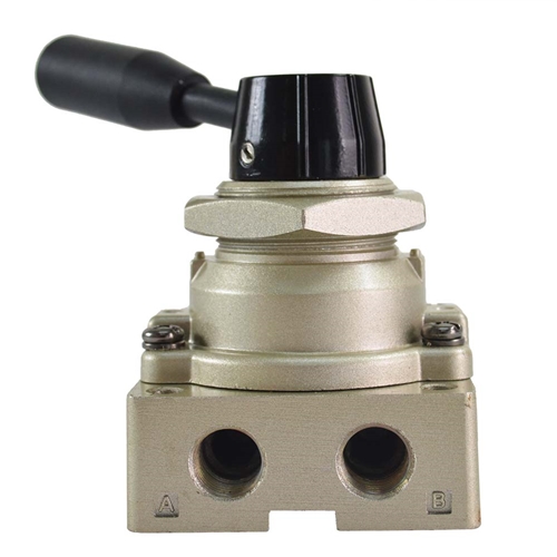 Hand Valve - 4 Port - 3 Way - 1/4" NPT - W03