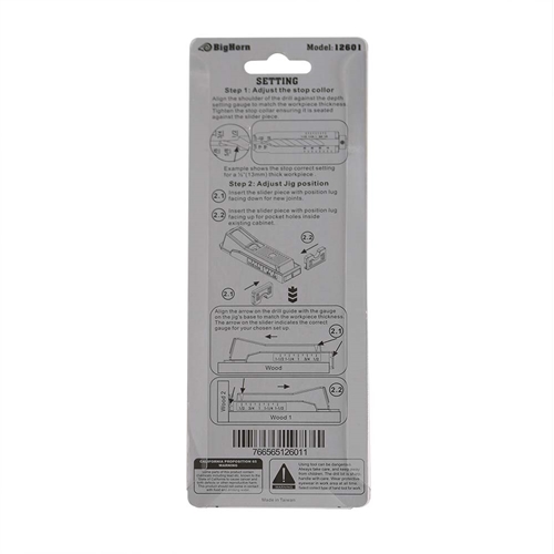 4Pcs Pocket Hole Jig System of One Hole - W03