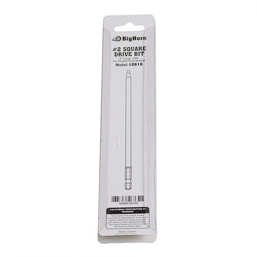 2pcs Square Driver 150mm Bit No.2 Robertson - W03