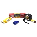 Carpenter Tools Kit - 16ft Tape Measure, Carpenter Pencil, Sharpener, Pencil/Crayon Holder - W02