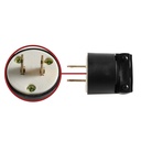 15A-125V  2-Blade NEMA 1-15P Straight Electrical Plug - W02