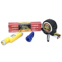 Carpenter Tools Kit - 25ft Tape Measure, Carpenter Pencil, Sharpener, Pencil/Crayon Holder - W04