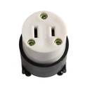 15A-125V NEMA 1-15R Straight Electrical Receptacle - W03