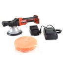 Cordless with Brush Dual Action Polisher with Pad, 18V, 400W, 1400-2100 RPM, 4.0Ah Battery and Charger - W07