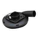 5" Vacuum Plastic Dust Shroud Cover with 1.8" ID - W02