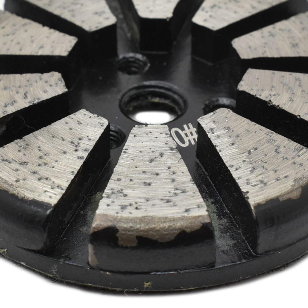 3 Inch Metal Bond Diamond Concrete Floor Grinding Disc with 10 Diamond Segments -  30 Grit - W03