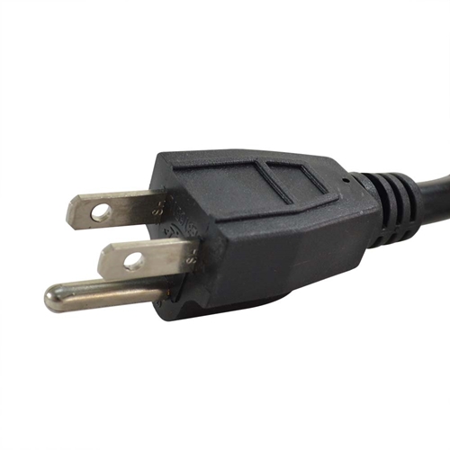 1-to-4 Power Cord Splitter Cable -18" Inches - Black - 16 Gauge - W02