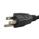 1-to-4 Power Cord Splitter Cable -18" Inches - Black - 16 Gauge - W02