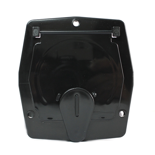Basic Square Electric Cable Hatch for 30 Amp Cord - Black - W02