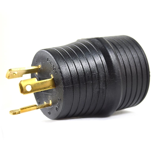 RV Adapter - 30A Male to 30A Female Generator Plug - 3 Pins - W03