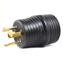 RV Adapter - 30A Male to 30A Female Generator Plug - 3 Pins - W03