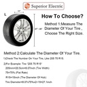 Black Dual Tire Cover Including fixing bondage - Size 30-33 Inch - W02