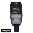 (TMT Only) GFCI Plug Standard 15 Amp Nema 5-15P w/ AWG 12" Single Tap Cord -2PK - W04