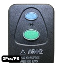 (TMT Only) GFCI Plug Standard 15 Amp Nema 5-15P w/ AWG 12" Single Tap Cord -2PK - W06