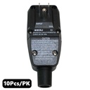 (TMT Only) GFCI Plug Standard 15 Amp Nema 5-15P w/ AWG 12" Single Tap Cord - 10PK - W04