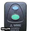 (TMT Only) GFCI Plug Standard 15 Amp Nema 5-15P w/ AWG 12" Single Tap Cord - 10PK - W06
