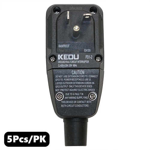 (TMT Only) GFCI Plug Standard 20 Amp Nema 5-20P - 5PK - W02