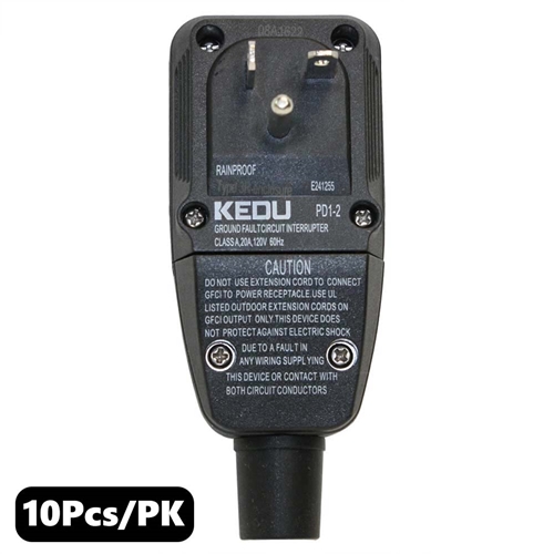 (TMT Only) GFCI Plug Standard 20 Amp Nema 5-20P - 10PK - W02
