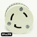 (TMT Only) 30A-250V NEMA L6-30R Twist Lock Electrical Receptacle - 2PK - W02