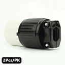(TMT Only) 30A-250V NEMA L6-30R Twist Lock Electrical Receptacle - 2PK - W03