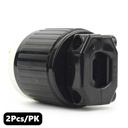 (TMT Only) 20A-125V 3-Blade NEMA L5-20P Twist Lock Electrical Plug - 2PK - W03