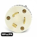 (TMT Only) 20A-125V 3-Blade NEMA L5-20P Twist Lock Electrical Plug  - 10PK - W02