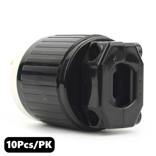 (TMT Only) 20A-125V 3-Blade NEMA L5-20P Twist Lock Electrical Plug  - 10PK - W03