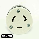 (TMT Only) 20A-125V NEMA L5-20R Twist Lock Electrical Receptacle - 2PK - W02