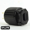 (TMT Only) 15A-125V 3-Blade NEMA 5-15P Straight Electrical Plug - 5Pk - W03