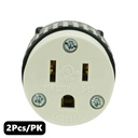 (TMT Only) 15A-125V NEMA 5-15R Straight Electrical Receptacle - 2Pk - W02