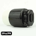 (TMT Only) 15A-250V NEMA 6-15R Straight Electrical Receptacle - 2Pk - W03