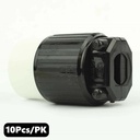 (TMT Only) 15A-250V NEMA 6-15R Straight Electrical Receptacle - 10Pk - W03