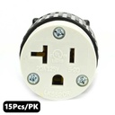 (TMT Only) 20A-125V  NEMA 5-20R Straight Electrical Receptacle - 15Pk - W02