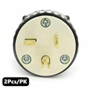 (TMT Only) 20A-250V 3-Blade   NEMA 6-20P Straight Electrical Plug - 2Pk - W02