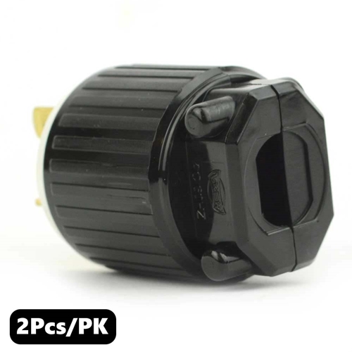 (TMT Only) 20A-250V 3-Blade   NEMA 6-20P Straight Electrical Plug - 2Pk - W03