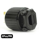 (TMT Only) 20A-250V 3-Blade   NEMA 6-20P Straight Electrical Plug - 2Pk - W03