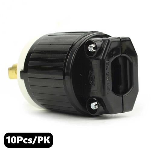 (TMT Only) 20A-250V  3-Blade NEMA L6-20P Twist Lock Electrical Plug - 10Pk - W03