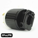 (TMT Only) 30A-125V 3-Blade NEMA L5-30P Twist Lock Electrical Plug - 2Pk - W03