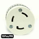 (TMT Only) 30A-125V NEMA L5-30R Twist Lock Electrical Receptacle - 15Pk - W02