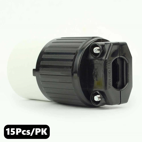 (TMT Only) 30A-125V NEMA L5-30R Twist Lock Electrical Receptacle - 15Pk - W03