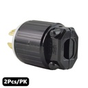 (TMT Only) 15A-125V 3-Blade NEMA L5-15P Twist Lock Electrical Plug - 2Pk
 - W03