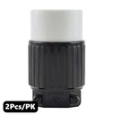 (TMT Only) 15A-250V NEMA L6-15C Twist Lock Electrical Receptacle - 2Pk - W02