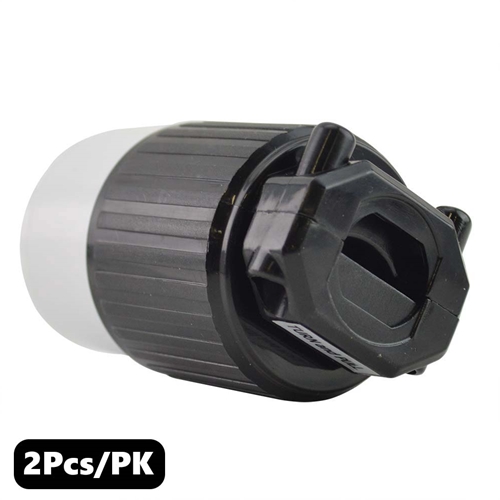 (TMT Only) 15A-250V NEMA L6-15C Twist Lock Electrical Receptacle - 2Pk - W03
