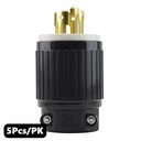 (TMT Only) 20A-250V 4-Blade NEMA L15-20P Twist Lock Electrica Plug - 5PK - W02