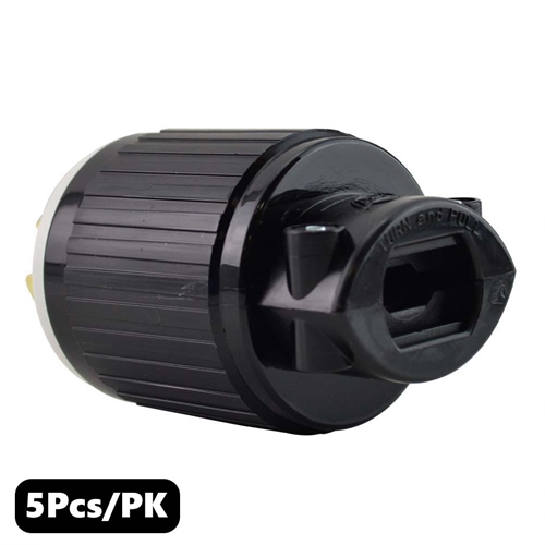 (TMT Only) 20A-250V 4-Blade NEMA L15-20P Twist Lock Electrica Plug - 5PK - W03